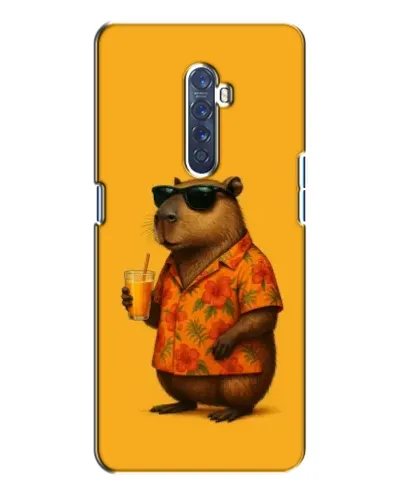 Чохол для OPPO Reno 2 з картинкою «Капібара на відпочинку»