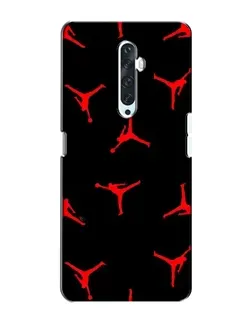 Чехол для OPPO Reno 2Z с картинкой «Jordan Red Pattern»