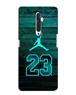 Чехол для OPPO Reno 2Z с картинкой «Jordan Cyan 23»