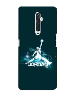 Чехол для OPPO Reno 2Z с картинкой «Jordan Blue Fire»