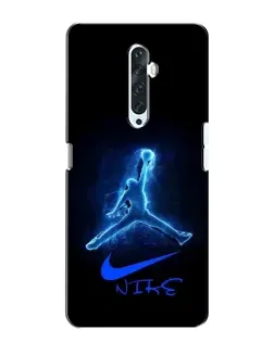 Чехол для OPPO Reno 2Z с картинкой «Jordan Neon Blue»