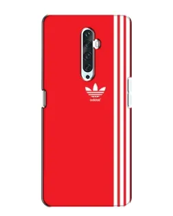 Чехол для OPPO Reno 2Z с картинкой «Красный минимализм Adidas»