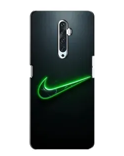 Чехол для OPPO Reno 2Z с картинкой «Неоновый контур Nike»