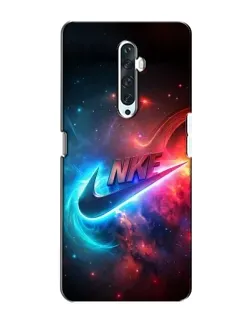 Чехол для OPPO Reno 2Z с картинкой «Огненный логотип Nike»