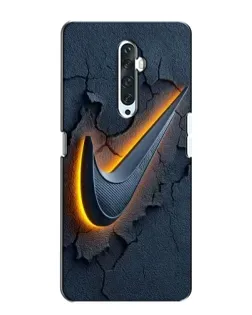 Чехол для OPPO Reno 2Z с картинкой «Объемный логотип Найк»