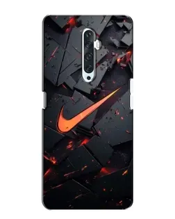 Чехол для OPPO Reno 2Z с картинкой «Nike — эффект разломов»