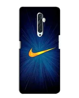 Чехол для OPPO Reno 2Z с картинкой «Синий пульс Nike» Чехол для OPPO Reno 2Z с картинкой «Синий пульс Nike»