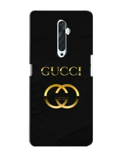 Чехол для OPPO Reno 2Z с картинкой «Золотой логотип Gucci»