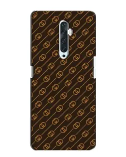 Чехол для OPPO Reno 2Z с картинкой «Gucci — золотые диагонали»