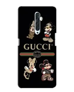 Чехол для OPPO Reno 2Z с картинкой «Gucci — герои Disney и монограмма» Чехол для OPPO Reno 2Z с картинкой «Gucci — герои Disney и монограмма»