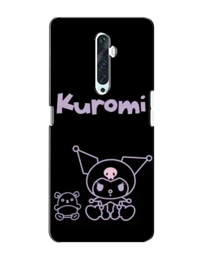 Чехол для OPPO Reno 2Z с картинкой «Kuromi — черный минимализм»