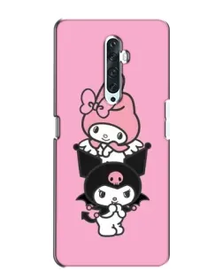 Чехол для OPPO Reno 2Z с картинкой «My Melody и Kuromi»