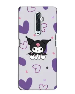 Чехол для OPPO Reno 2Z с картинкой «Kuromi и лавандовые сердца»