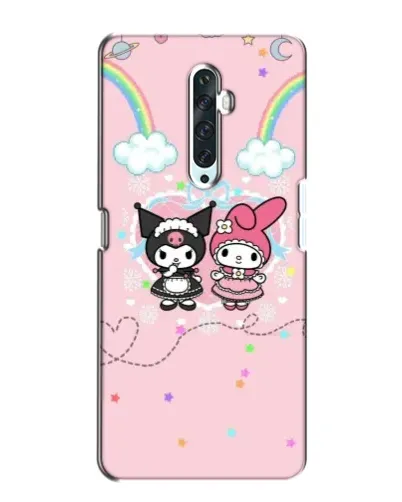 Чехол для OPPO Reno 2Z с картинкой «My Melody и Kuromi»