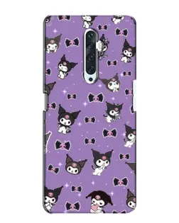 Чехол для OPPO Reno 2Z с картинкой «Kuromi — паттерн»