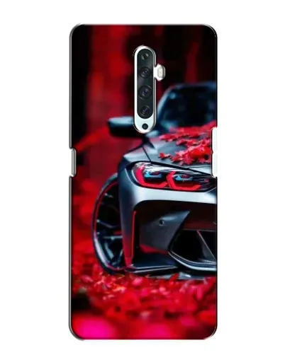 Чехол для OPPO Reno 2Z с картинкой «Спортивная BMW и цветы»