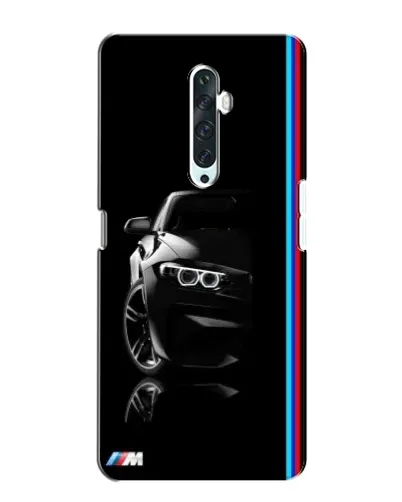 Чехол для OPPO Reno 2Z с картинкой «Силуэт BMW в темноте»