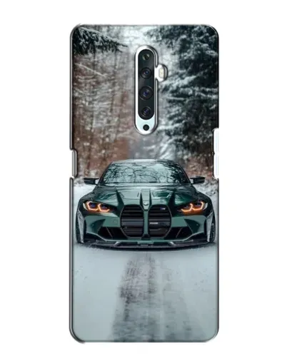 Чехол для OPPO Reno 2Z с картинкой «BMW в зимнем лесу»