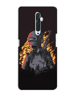 Чехол для OPPO Reno 2Z с картинкой «PUBG — огненный силуэт» Чехол для OPPO Reno 2Z с картинкой «PUBG — огненный силуэт»