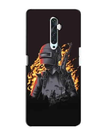 Чехол для OPPO Reno 2Z с картинкой «PUBG — огненный силуэт» Чехол для OPPO Reno 2Z с картинкой «PUBG — огненный силуэт»