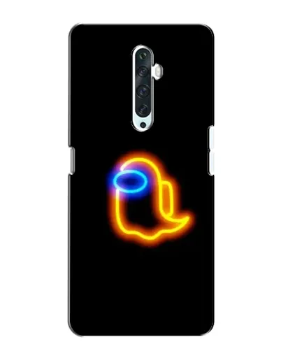 Чехол для OPPO Reno 2Z с картинкой «Among Us неоновое сияние»