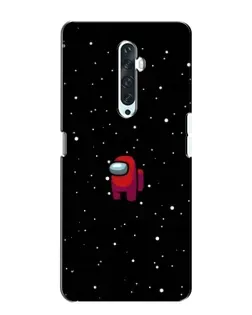 Чехол для OPPO Reno 2Z с картинкой «Красный Among Us»