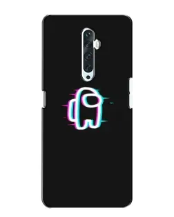 Чехол для OPPO Reno 2Z с картинкой «Among Us неон»