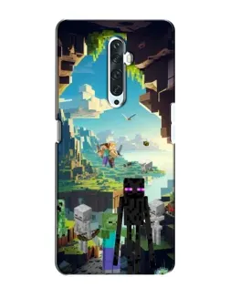 Чехол для OPPO Reno 2Z с картинкой «Эндермен в лесу»