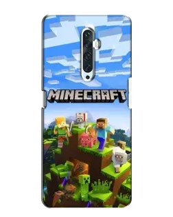 Чехол для OPPO Reno 2Z с картинкой «Minecraft классический мир»