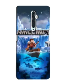 Чехол для OPPO Reno 2Z с картинкой «Minecraft ледяной мир»