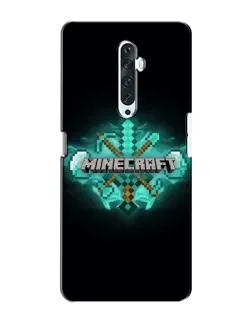 Чехол для OPPO Reno 2Z с картинкой «Minecraft Diamond лого»