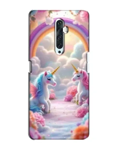 Чехол для OPPO Reno 2Z с картинкой «Радуга и единороги» Чехол для OPPO Reno 2Z с картинкой «Радуга и единороги»