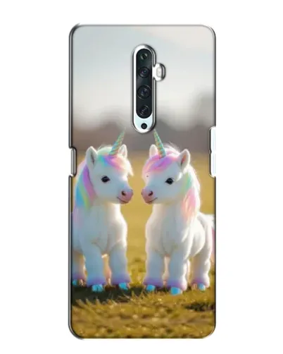 Чехол для OPPO Reno 2Z с картинкой «Пара единорогов» Чехол для OPPO Reno 2Z с картинкой «Пара единорогов»