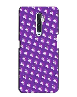 Чехол для OPPO Reno 2Z с картинкой «Единороги на фиолетовом»