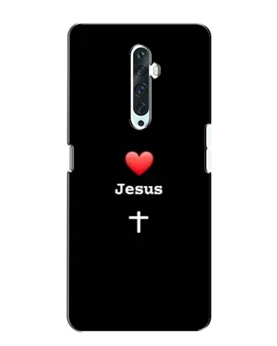 Чехол для OPPO Reno 2Z с картинкой «Сердце - Jesus»
