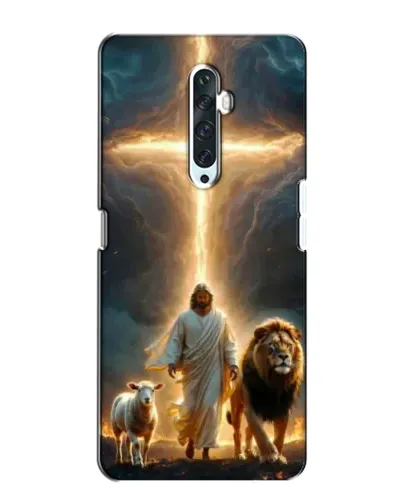 Чехол для OPPO Reno 2Z с картинкой «Лев Иуды и Свет»