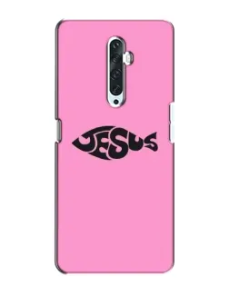 Чехол для OPPO Reno 2Z с картинкой «Розовый символ  Jesus»