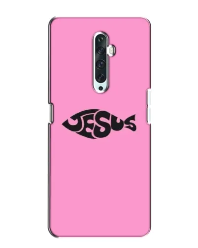 Чехол для OPPO Reno 2Z с картинкой «Розовый символ  Jesus»