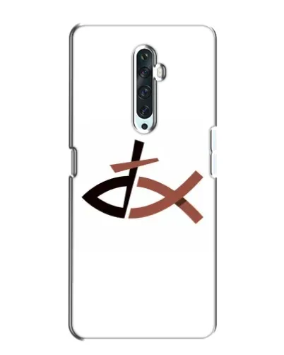 Чехол для OPPO Reno 2Z с картинкой «Рыба и крест»