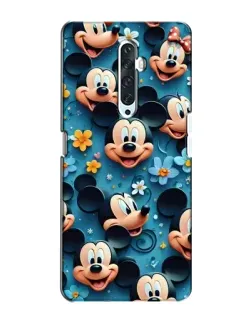 Чехол для OPPO Reno 2Z с картинкой «Паттерн Микки и Минни»