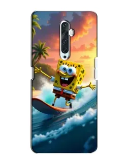 Чехол для OPPO Reno 2Z с картинкой «Губка Боб серфингист»