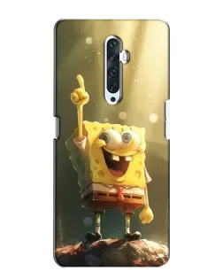 Чехол для OPPO Reno 2Z с картинкой «Сияющий Спанч Боб»