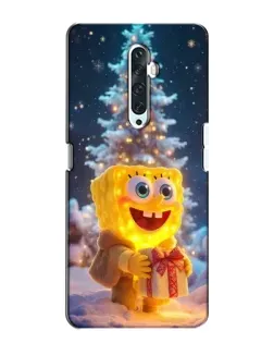 Чехол для OPPO Reno 2Z с картинкой «Рождественский Спанч Боб»
