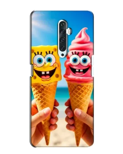 Чехол для OPPO Reno 2Z с картинкой «Спанч Боб мороженое»