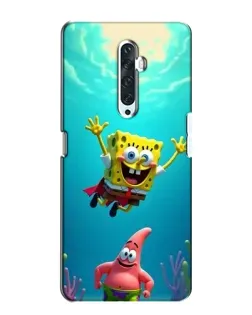 Чехол для OPPO Reno 2Z с картинкой «Спанч Боб под водой»