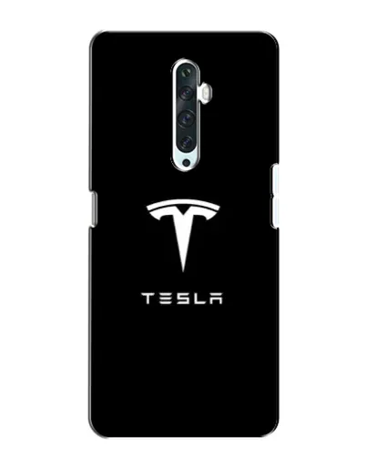 Чехол для OPPO Reno 2Z с картинкой «Tesla White Logo»