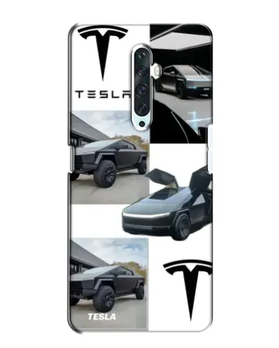 Чехол для OPPO Reno 2Z с картинкой «Коллаж Cybertruck Tesla»