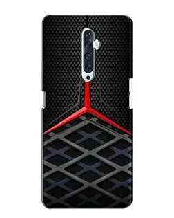 Чехол для OPPO Reno 2Z с картинкой «Mercedes Carbon Grid»
