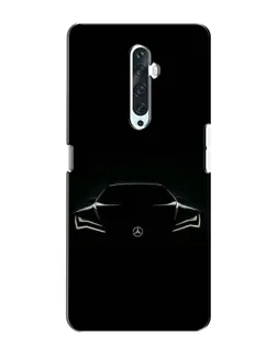 Чехол для OPPO Reno 2Z с картинкой «Mercedes — силуэт авто» Чехол для OPPO Reno 2Z с картинкой «Mercedes — силуэт авто»