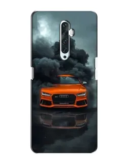 Чехол для OPPO Reno 2Z с картинкой «Audi в облаках дыма»